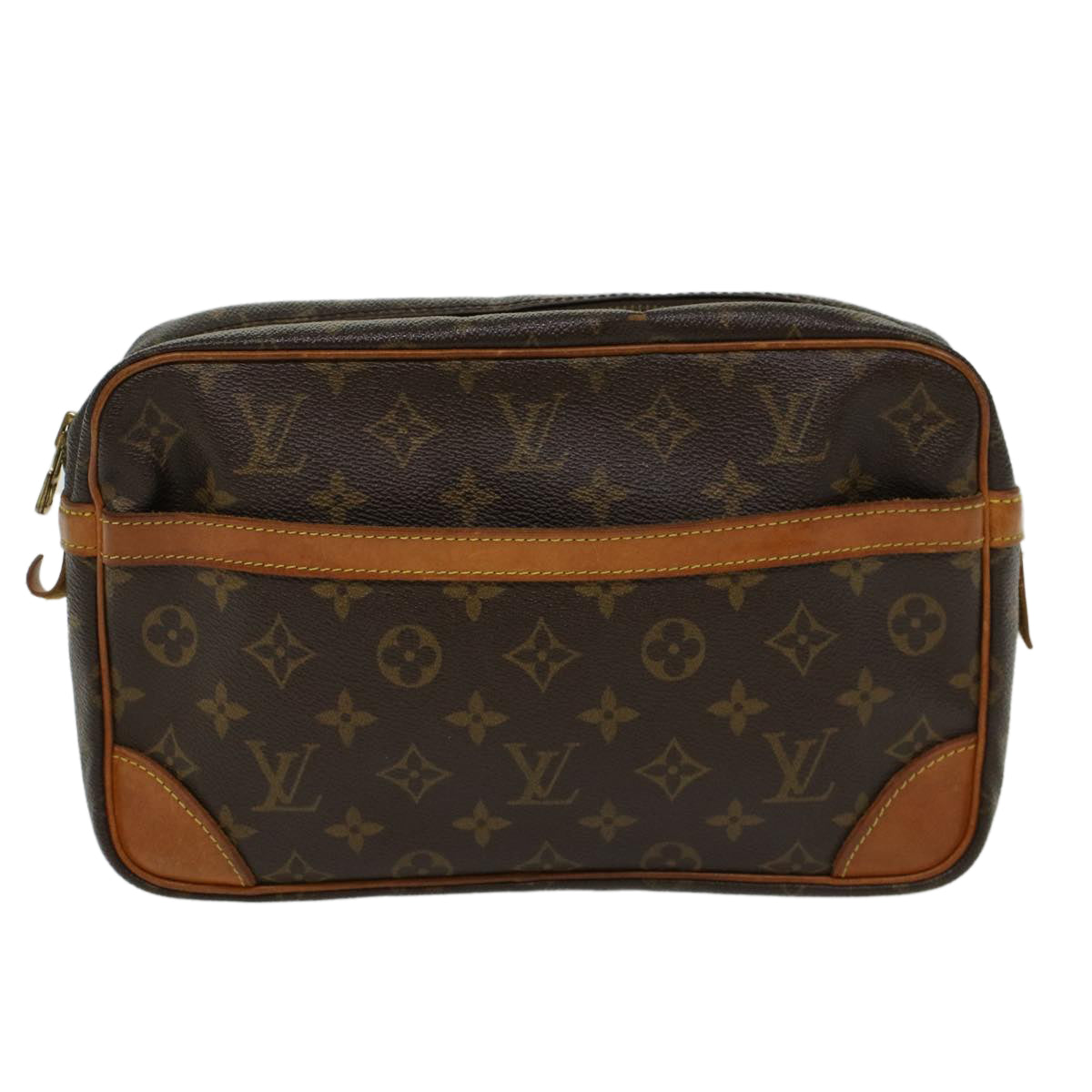 LOUIS VUITTON Monogram Compiegne 28 Clutch Bag M51845 LV Auth 46427