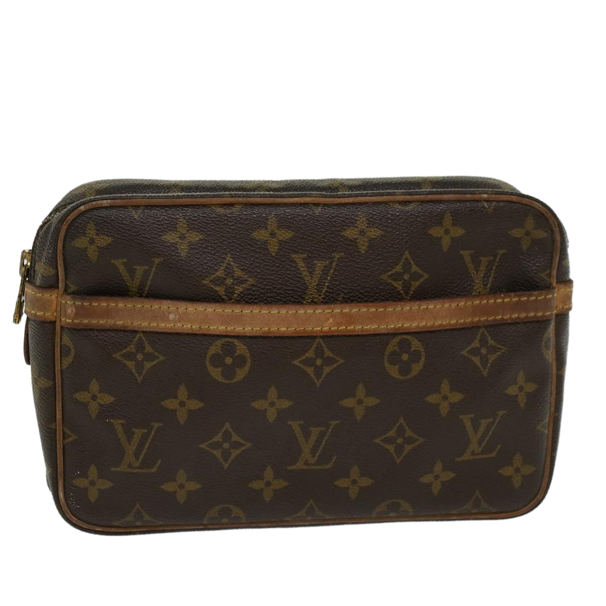 LOUIS VUITTON Monogram Compiegne 23 Clutch Bag M51847 LV Auth 46539