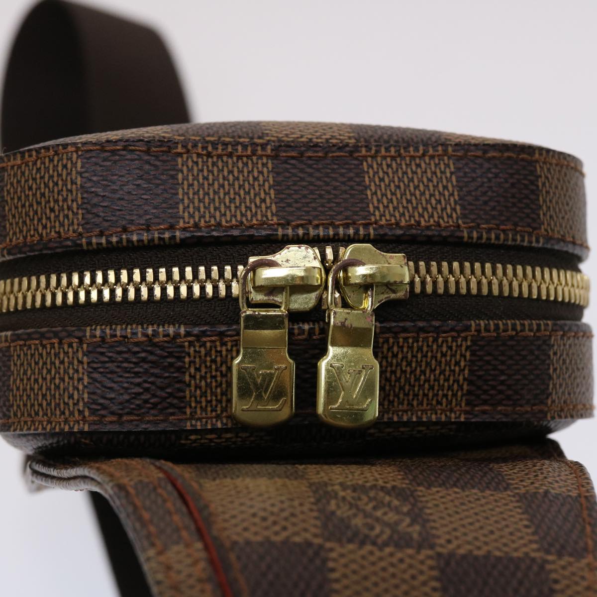 【Instagram 24 hours SALE】LOUIS VUITTON Damier Ebene Geronimos Shoulder Bag N51994 LV Auth 46568A    ※Coupon cannot be used