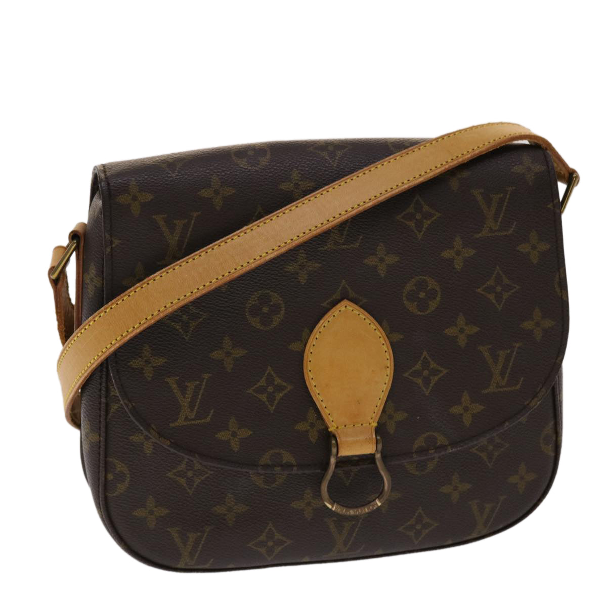 LOUIS VUITTON Monogram Saint Cloud GM Shoulder Bag M51242 LV Auth 46573