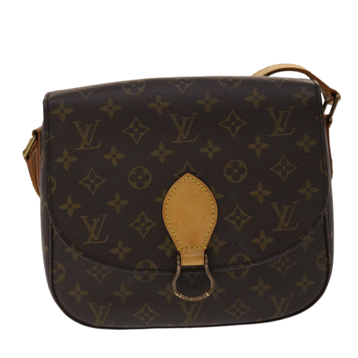 LOUIS VUITTON Monogram Saint Cloud GM Shoulder Bag M51242 LV Auth 46573