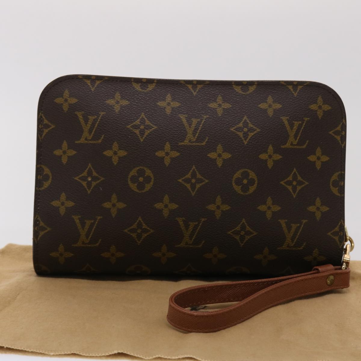 LOUIS VUITTON Monogram Orsay Clutch Bag M51790 LV Auth 46576