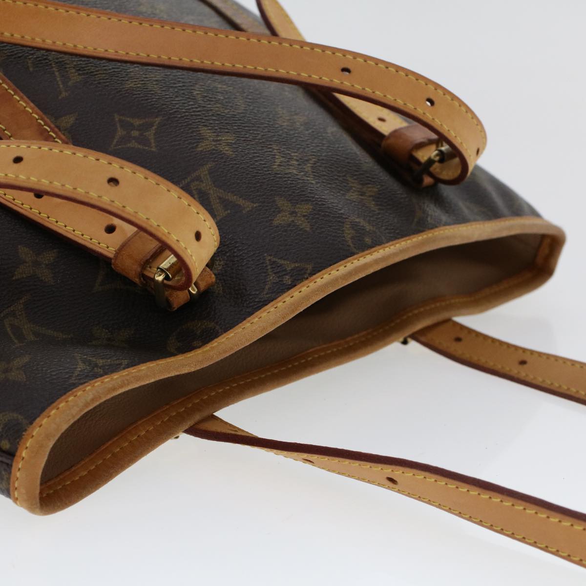 LOUIS VUITTON Monogram Bucket GM Shoulder Bag M42236 LV Auth 46606