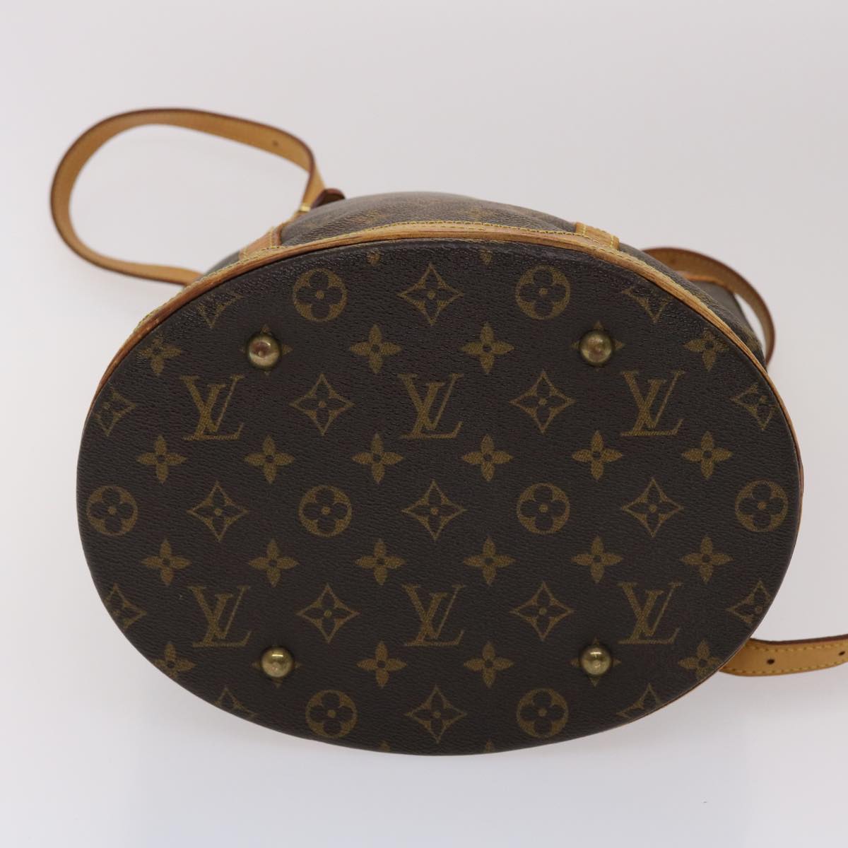 LOUIS VUITTON Monogram Bucket GM Shoulder Bag M42236 LV Auth 46607