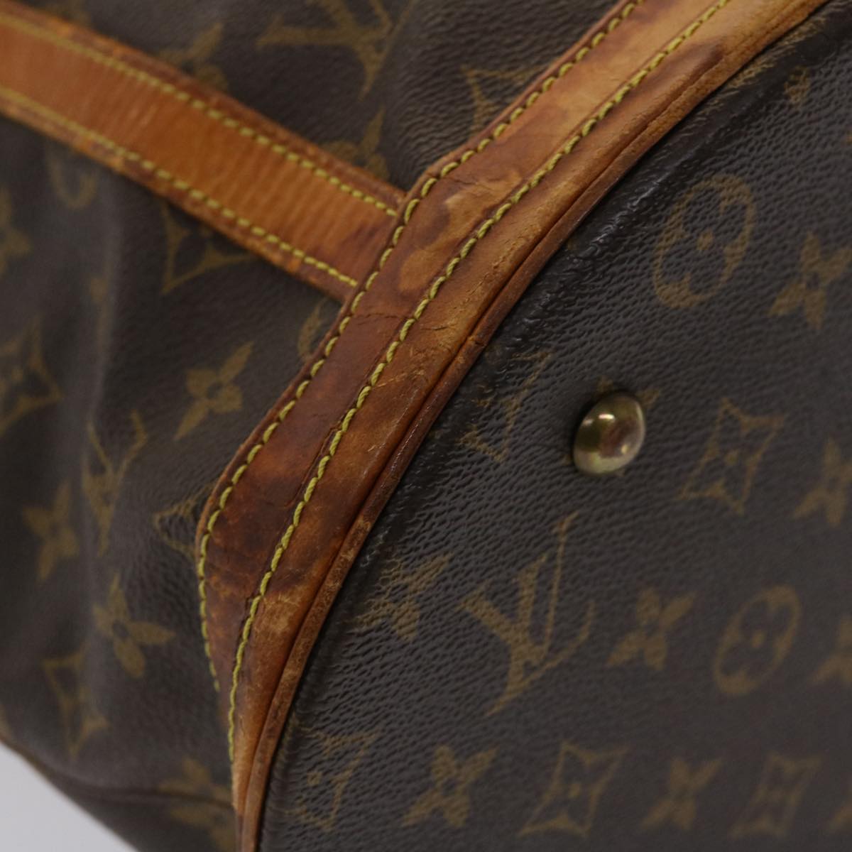 LOUIS VUITTON Monogram Bucket GM Shoulder Bag M42236 LV Auth 46607