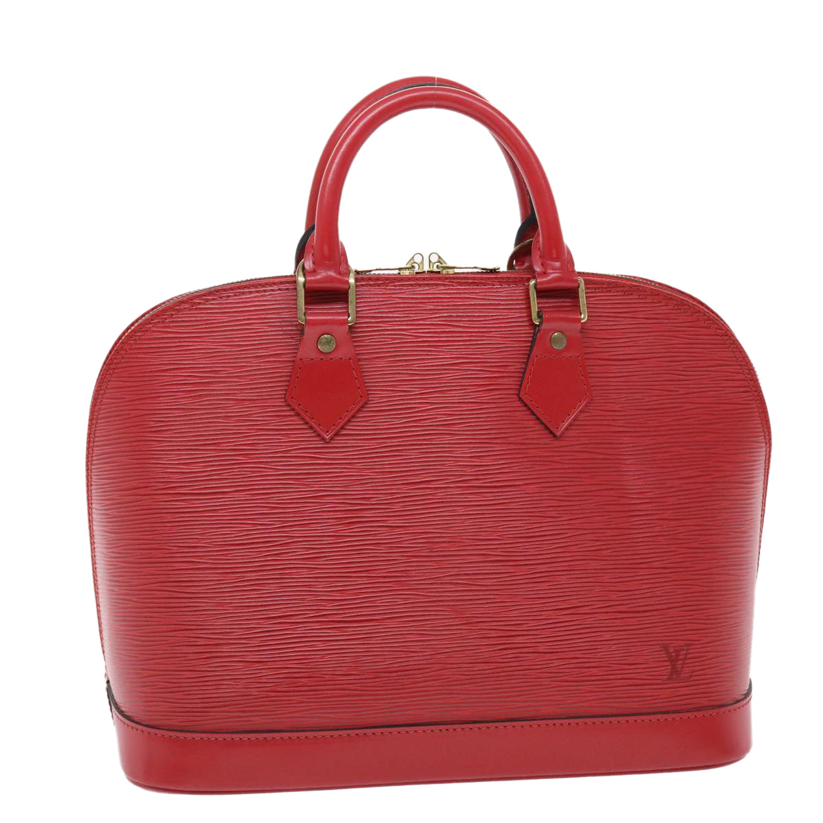 LOUIS VUITTON Epi Alma Hand Bag Castilian Red M52147 LV Auth 46622