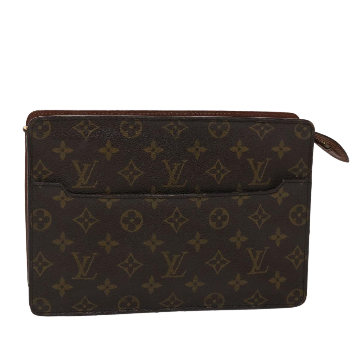 LOUIS VUITTON Monogram Pochette Homme Clutch Bag M51795 LV Auth 46701