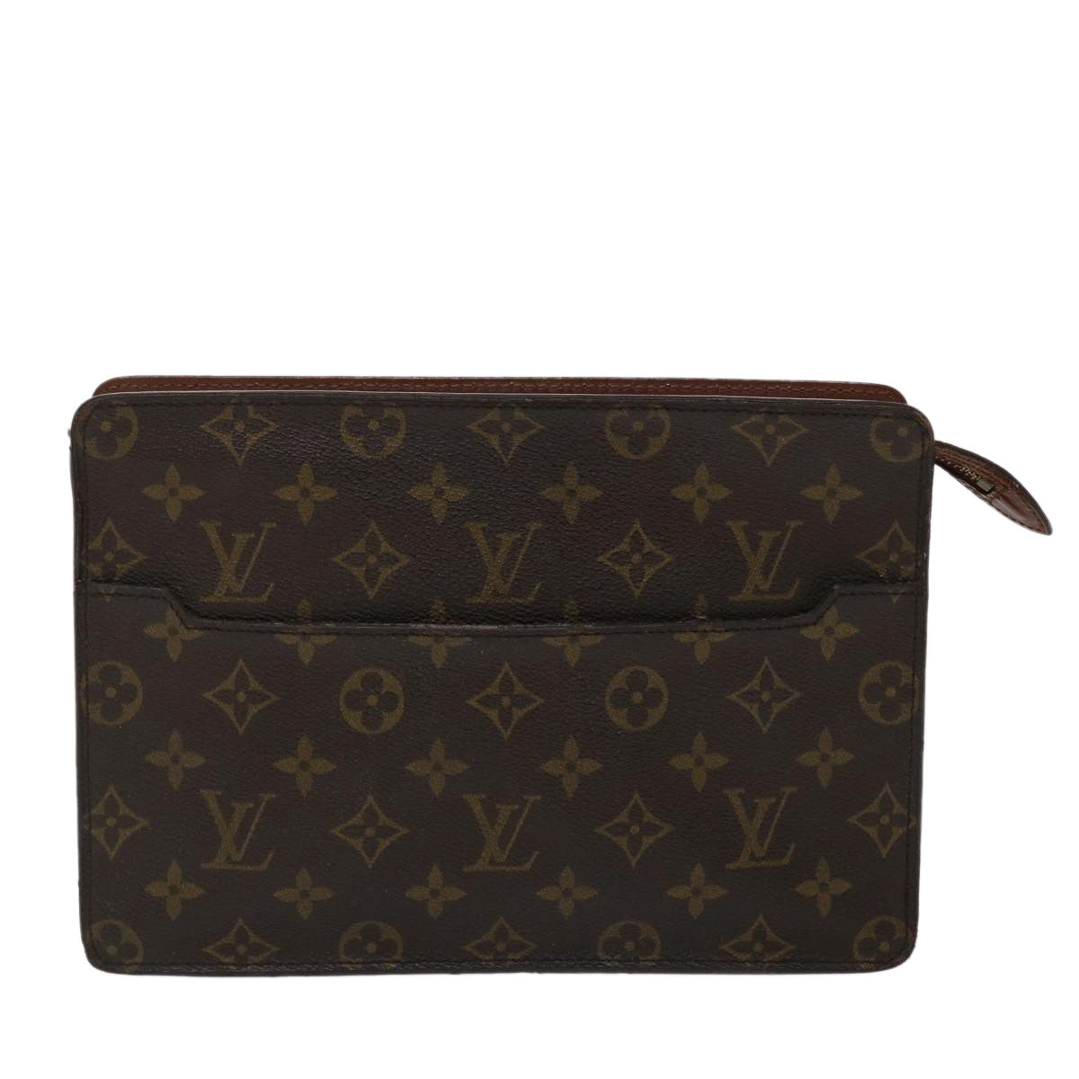 LOUIS VUITTON Monogram Pochette Homme Clutch Bag M51795 LV Auth 46701