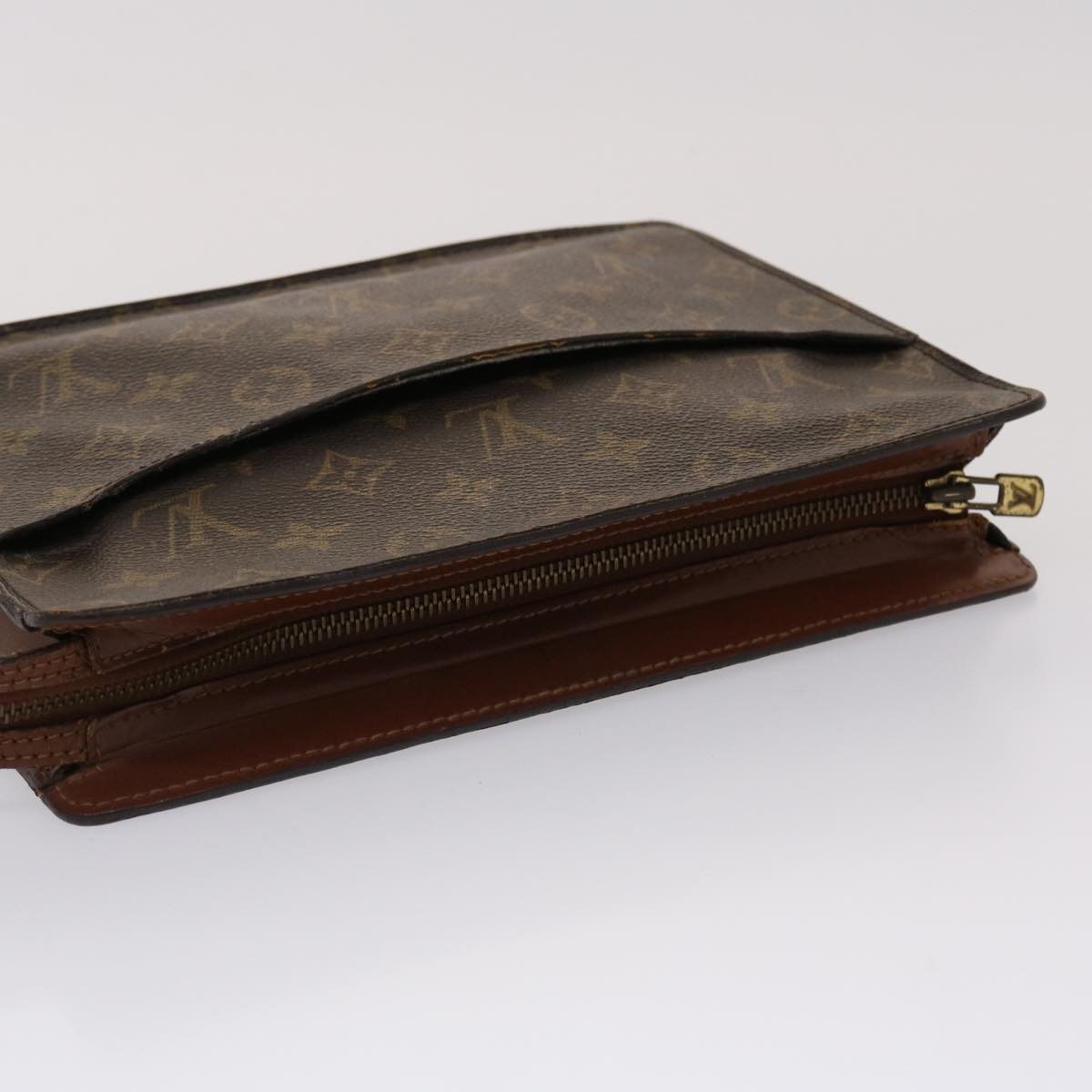 LOUIS VUITTON Monogram Pochette Homme Clutch Bag M51795 LV Auth 46701