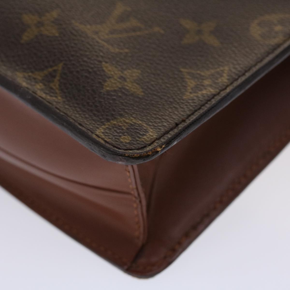 LOUIS VUITTON Monogram Pochette Homme Clutch Bag M51795 LV Auth 46701