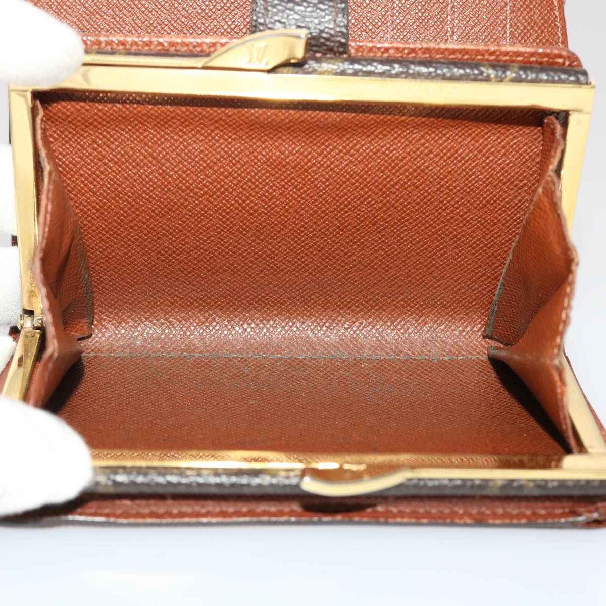 LOUIS VUITTON Monogram Porte Monnaie Billets Viennois Wallet M61663 Auth 46801