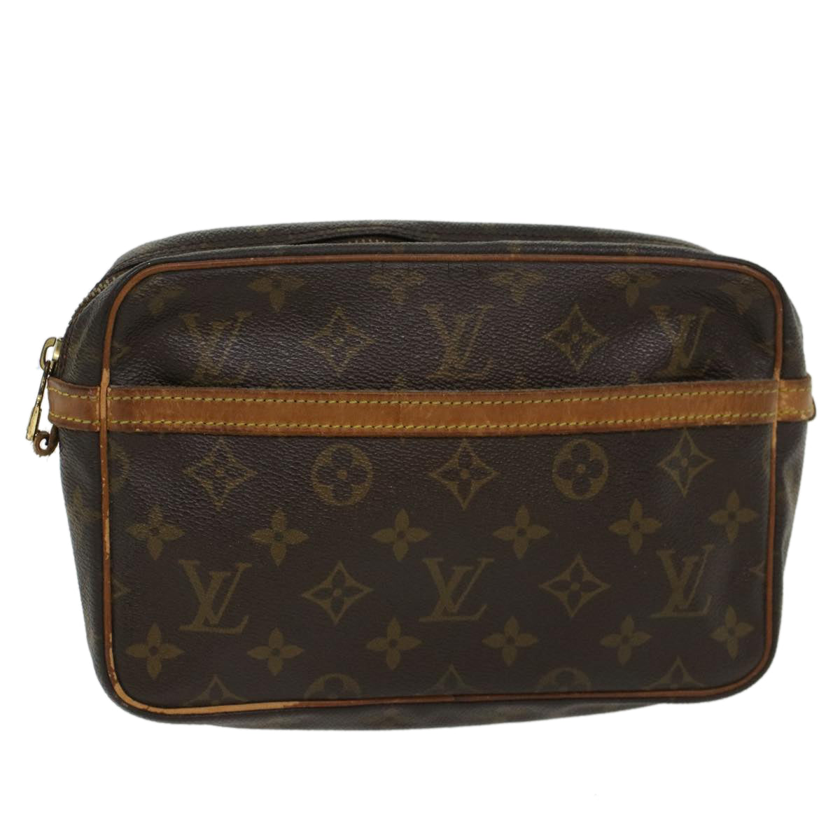 LOUIS VUITTON Monogram Compiegne 23 Clutch Bag M51847 LV Auth 46823