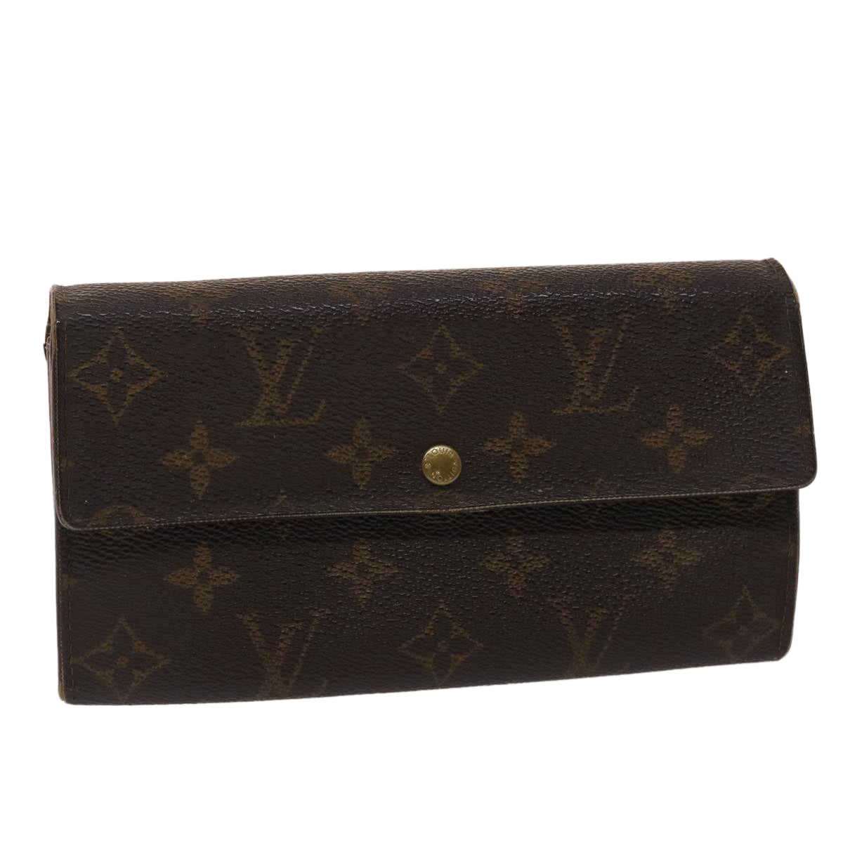 LOUIS VUITTON Monogram Portefeuille Sarah Long Wallet M60531 LV Auth 46825