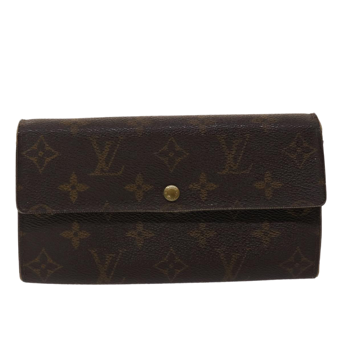 LOUIS VUITTON Monogram Portefeuille Sarah Long Wallet M60531 LV Auth 46825