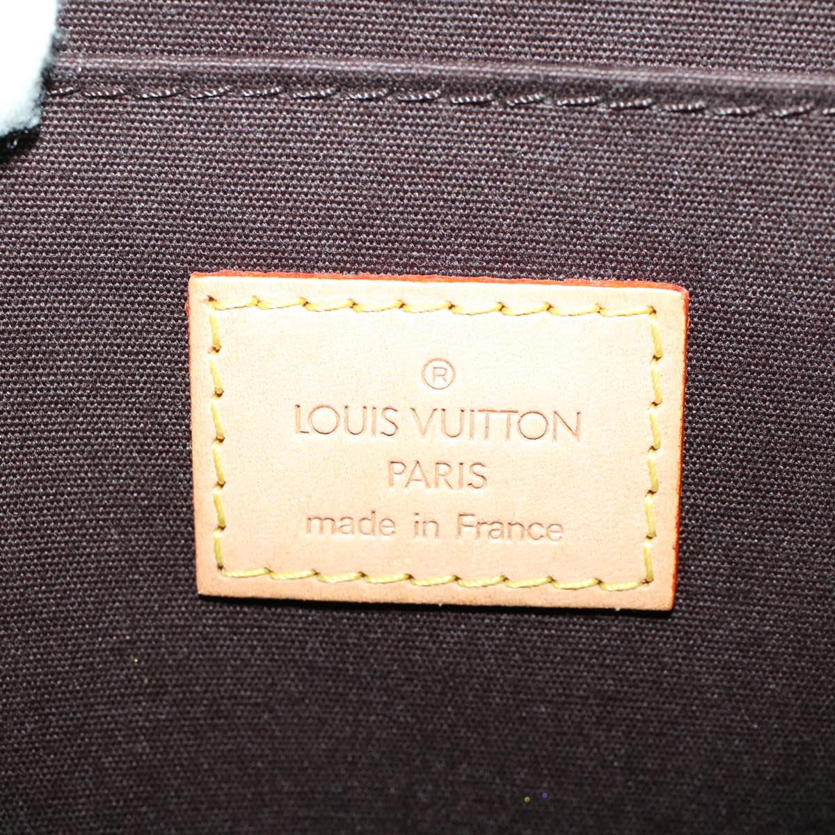 LOUIS VUITTON Monogram Vernis Roxbury Drive Hand Bag Amarante M91995 Auth 46836