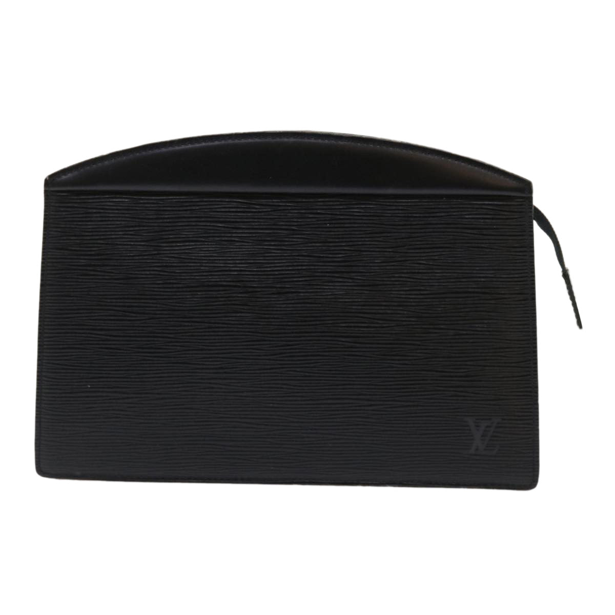 LOUIS VUITTON Epi Trousse Crete Clutch Bag Black M48402 LV Auth 46845