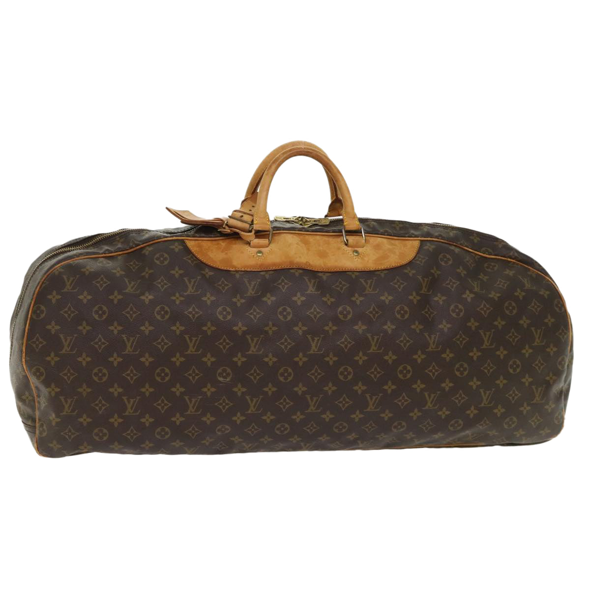 LOUIS VUITTON Monogram Sac Plein Air Long Boston Bag M41440 LV Auth 46933