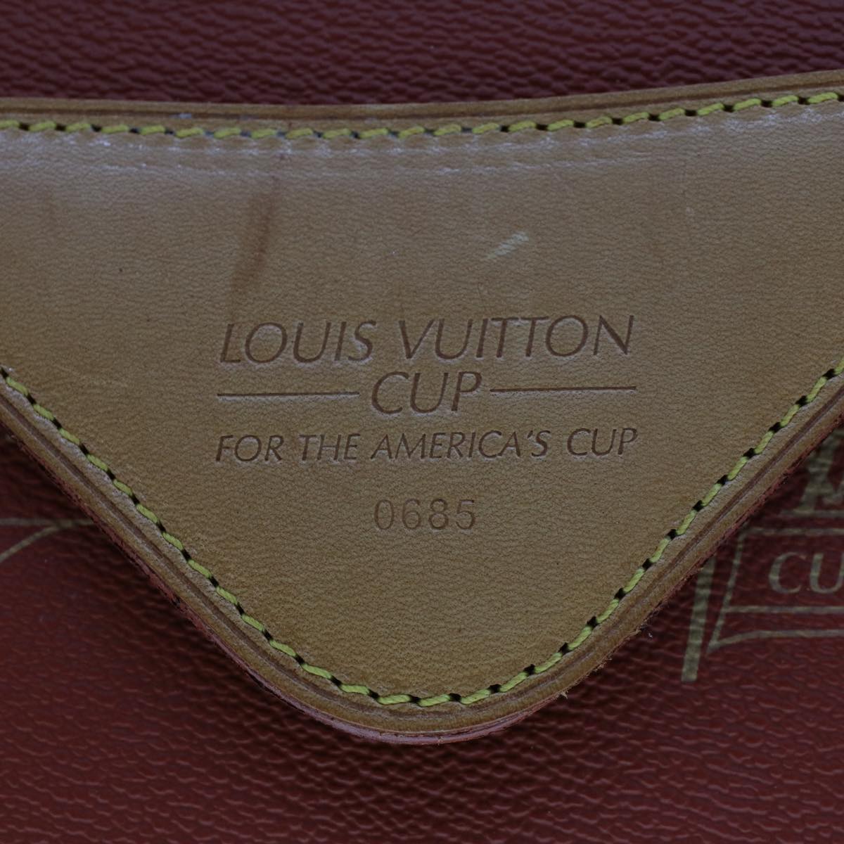 LOUIS VUITTON LV Cup Clutch Bag PVC Leather Orange LV Auth 46939