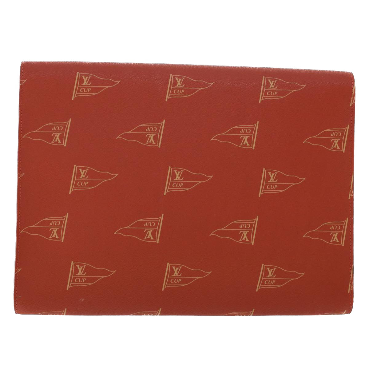 LOUIS VUITTON LV Cup Clutch Bag PVC Leather Orange LV Auth 46939 - 0