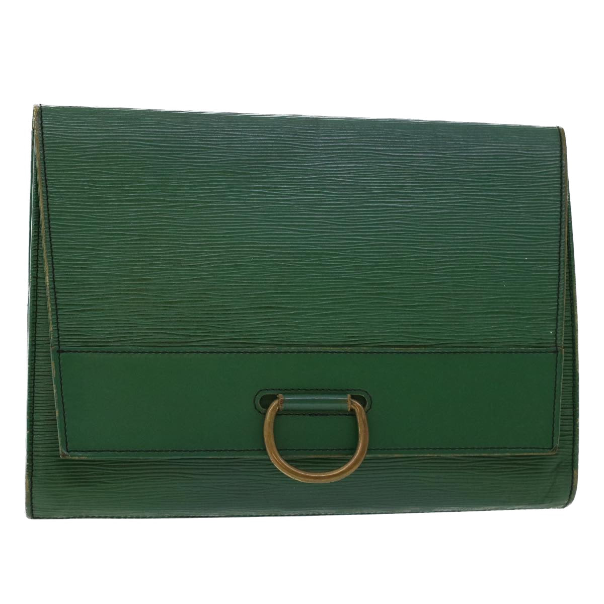 LOUIS VUITTON Epi Jena Clutch Bag Green M51808 LV Auth 46951