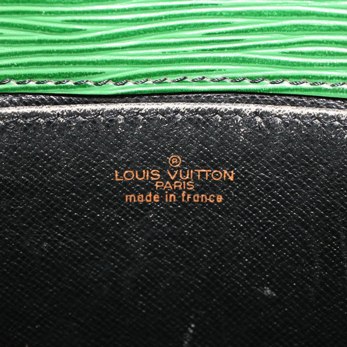 LOUIS VUITTON Epi Jena Clutch Bag Green M51808 LV Auth 46951