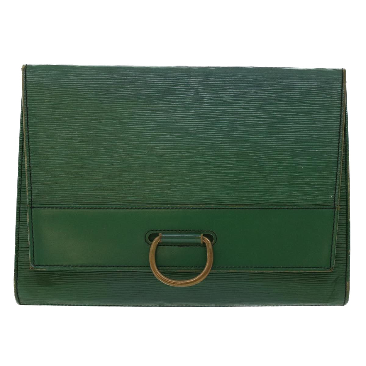 LOUIS VUITTON Epi Jena Clutch Bag Green M51808 LV Auth 46951