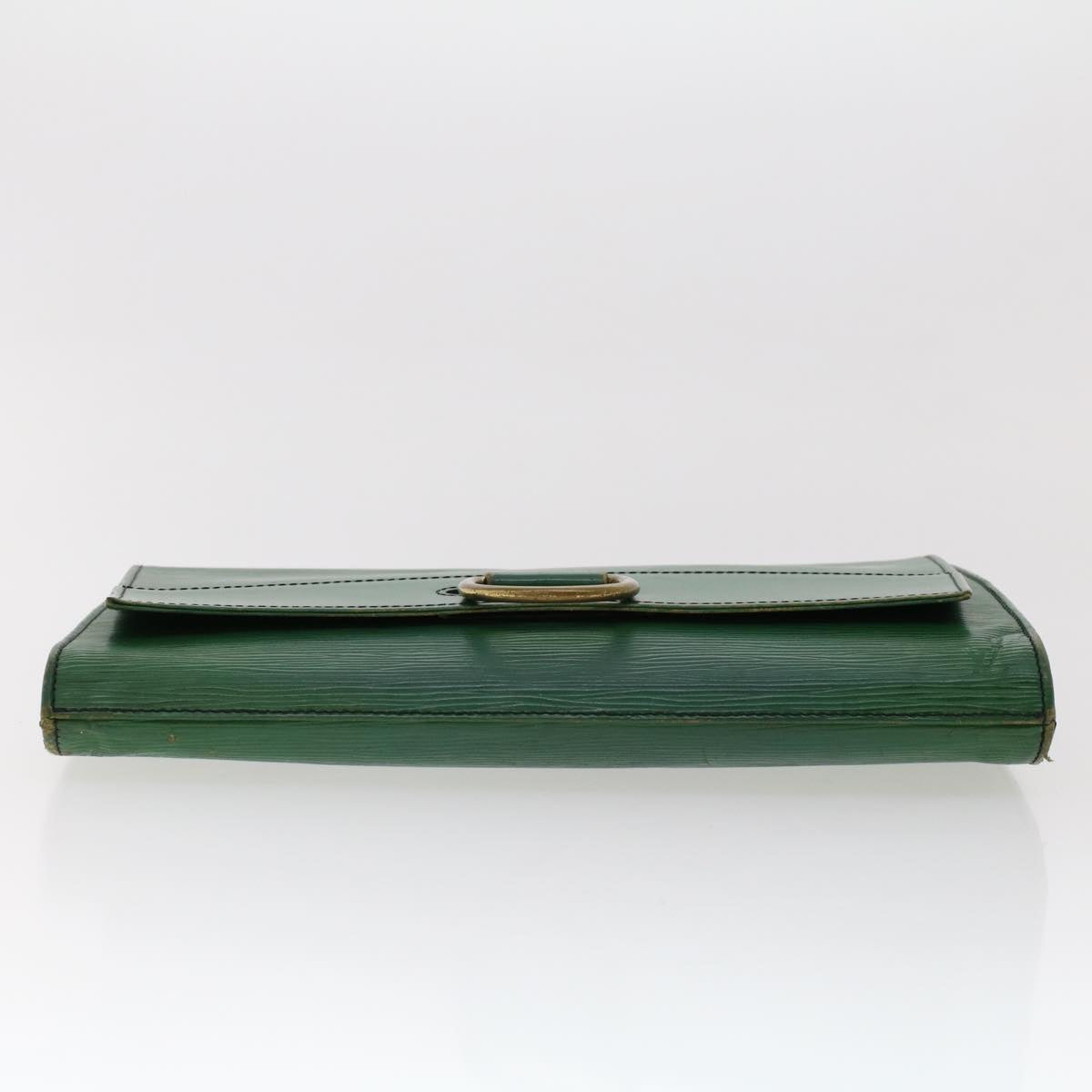 LOUIS VUITTON Epi Jena Clutch Bag Green M51808 LV Auth 46951