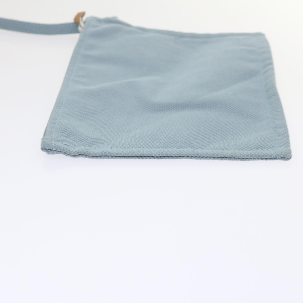 HERMES Coquillage GM Tote Bag Canvas Light Blue Auth 46966