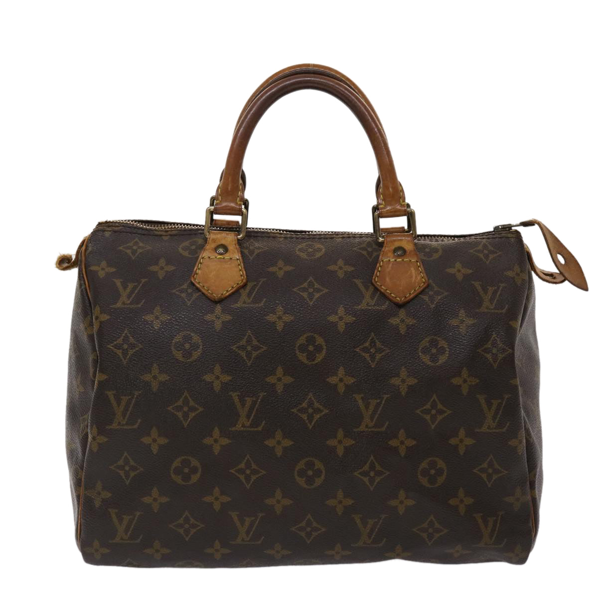 LOUIS VUITTON Monogram Speedy 30 Hand Bag M41526 LV Auth 47007