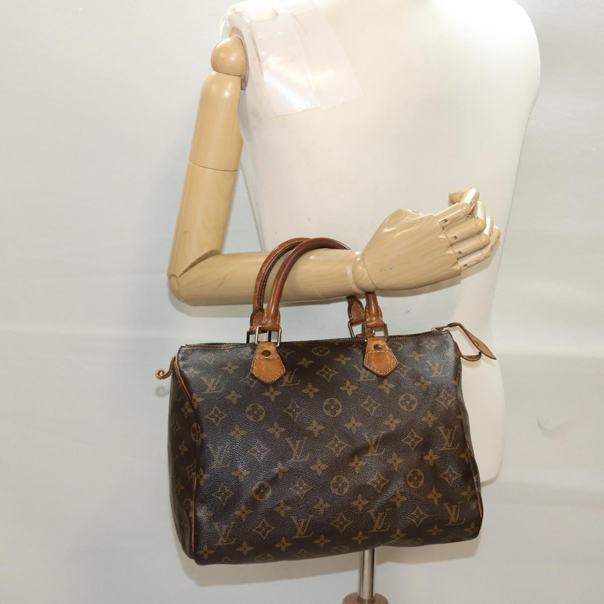 LOUIS VUITTON Monogram Speedy 30 Hand Bag M41526 LV Auth 47007