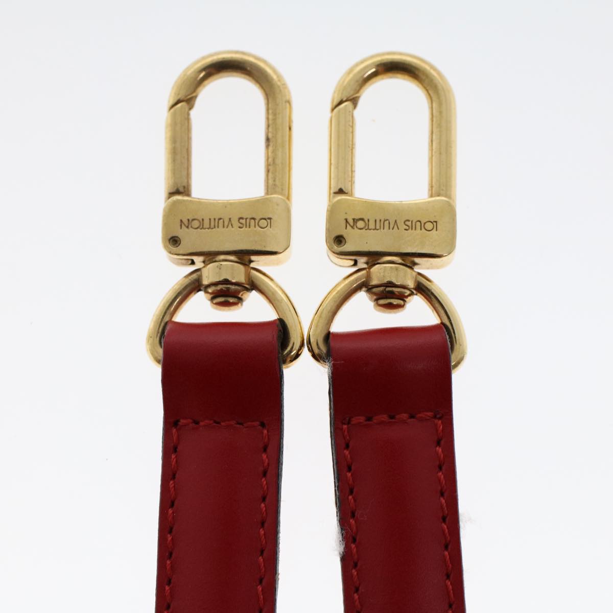 LOUIS VUITTON Epi Shoulder Strap 36.6""-43.7"" Red LV Auth 47072