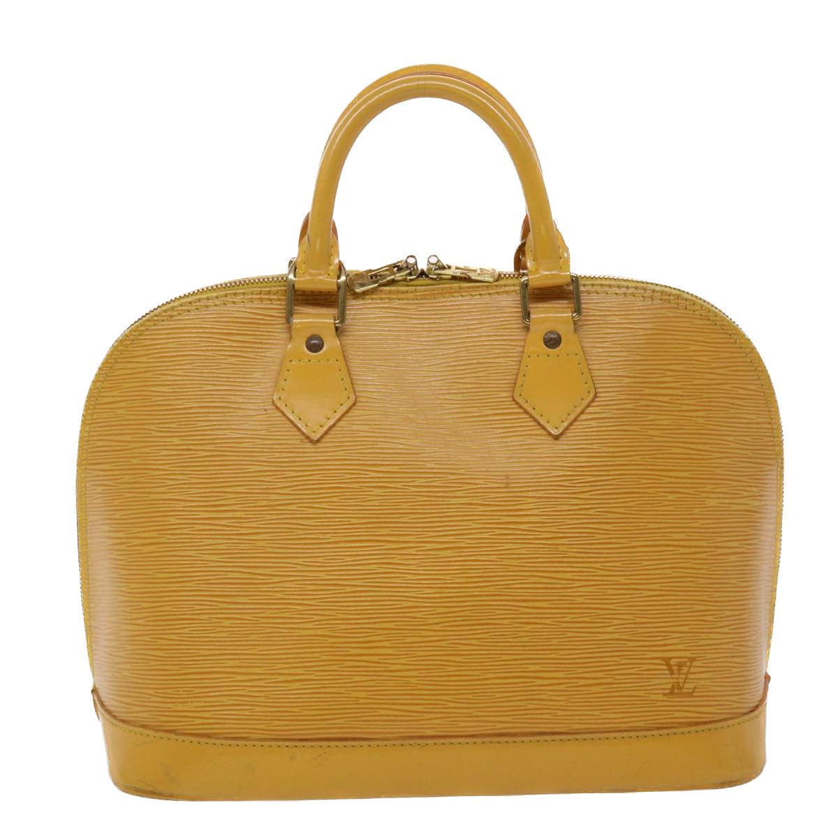 LOUIS VUITTON Epi Alma Hand Bag Tassili Yellow M52149 LV Auth 47085