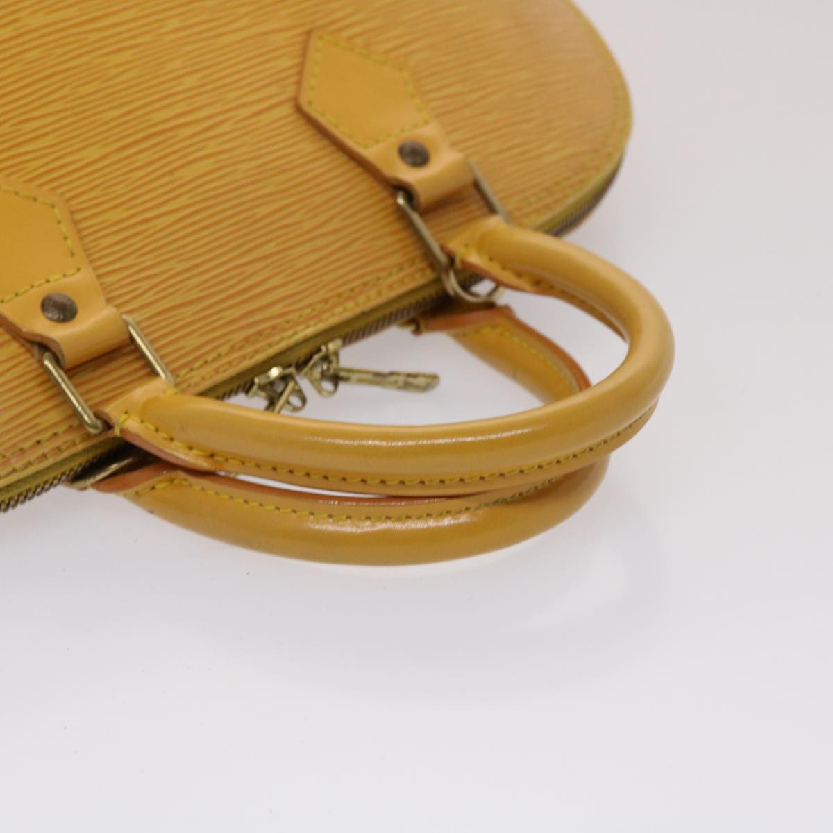 LOUIS VUITTON Epi Alma Hand Bag Tassili Yellow M52149 LV Auth 47085