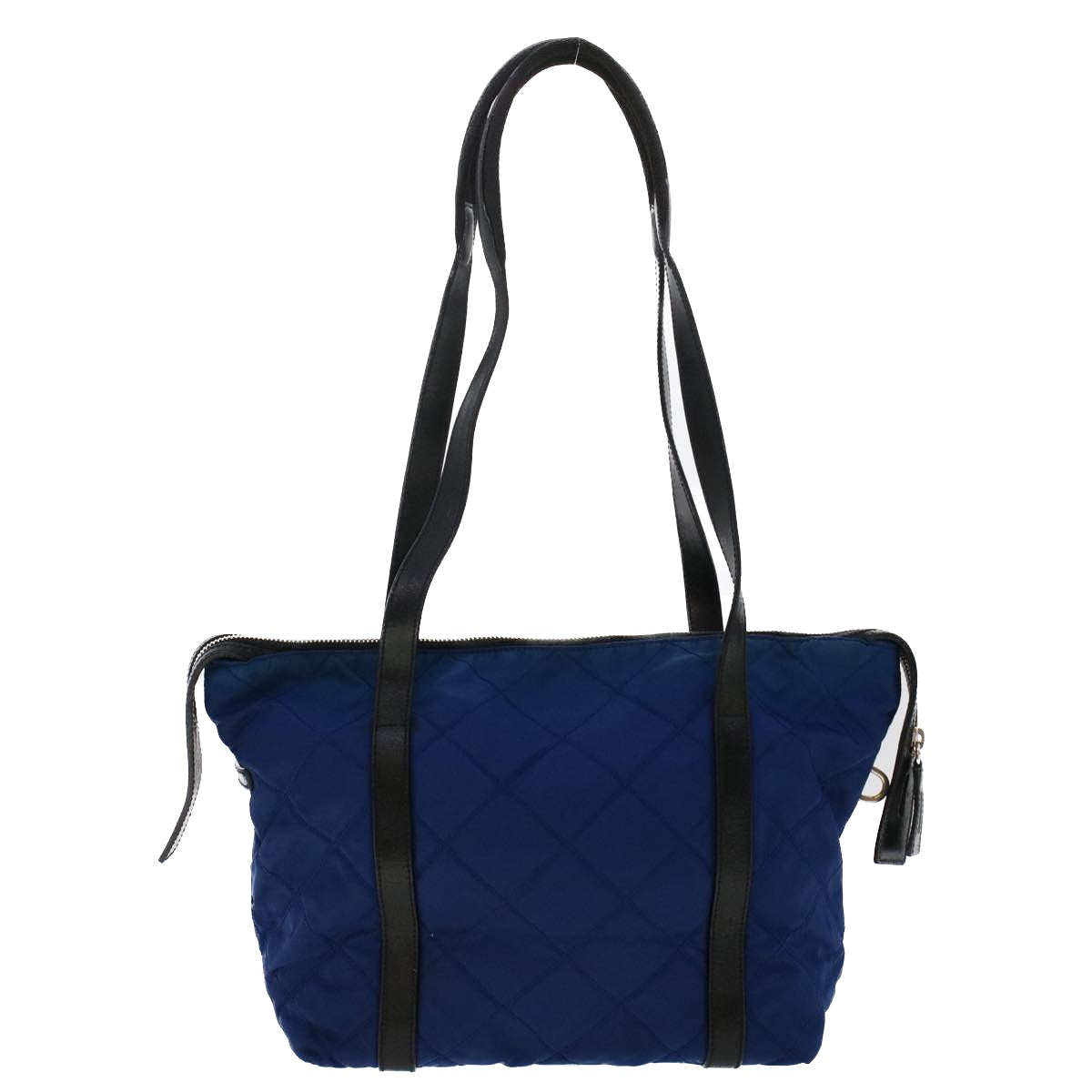 PRADA Quilted Shoulder Bag Nylon Leather Navy Auth 47100 - 0
