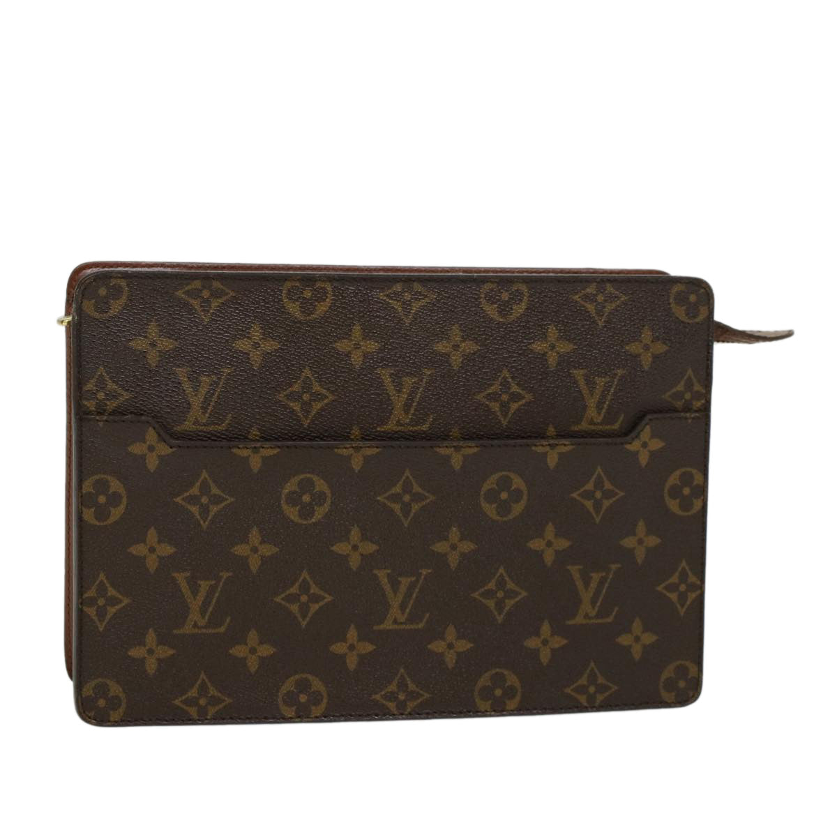 LOUIS VUITTON Monogram Pochette Homme Clutch Bag M51795 LV Auth 47134