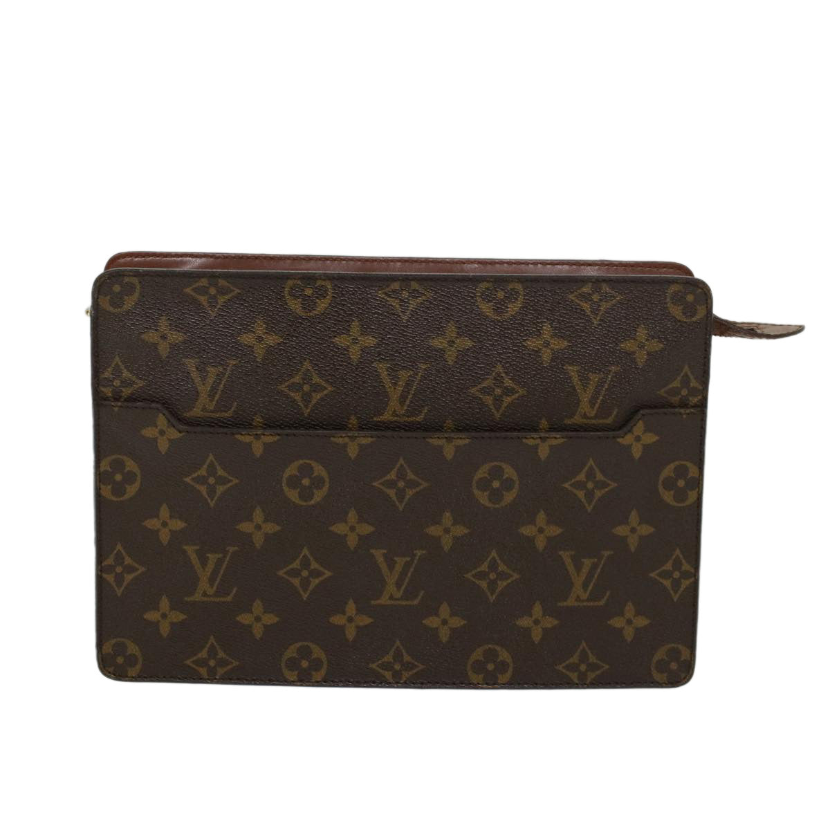 LOUIS VUITTON Monogram Pochette Homme Clutch Bag M51795 LV Auth 47134