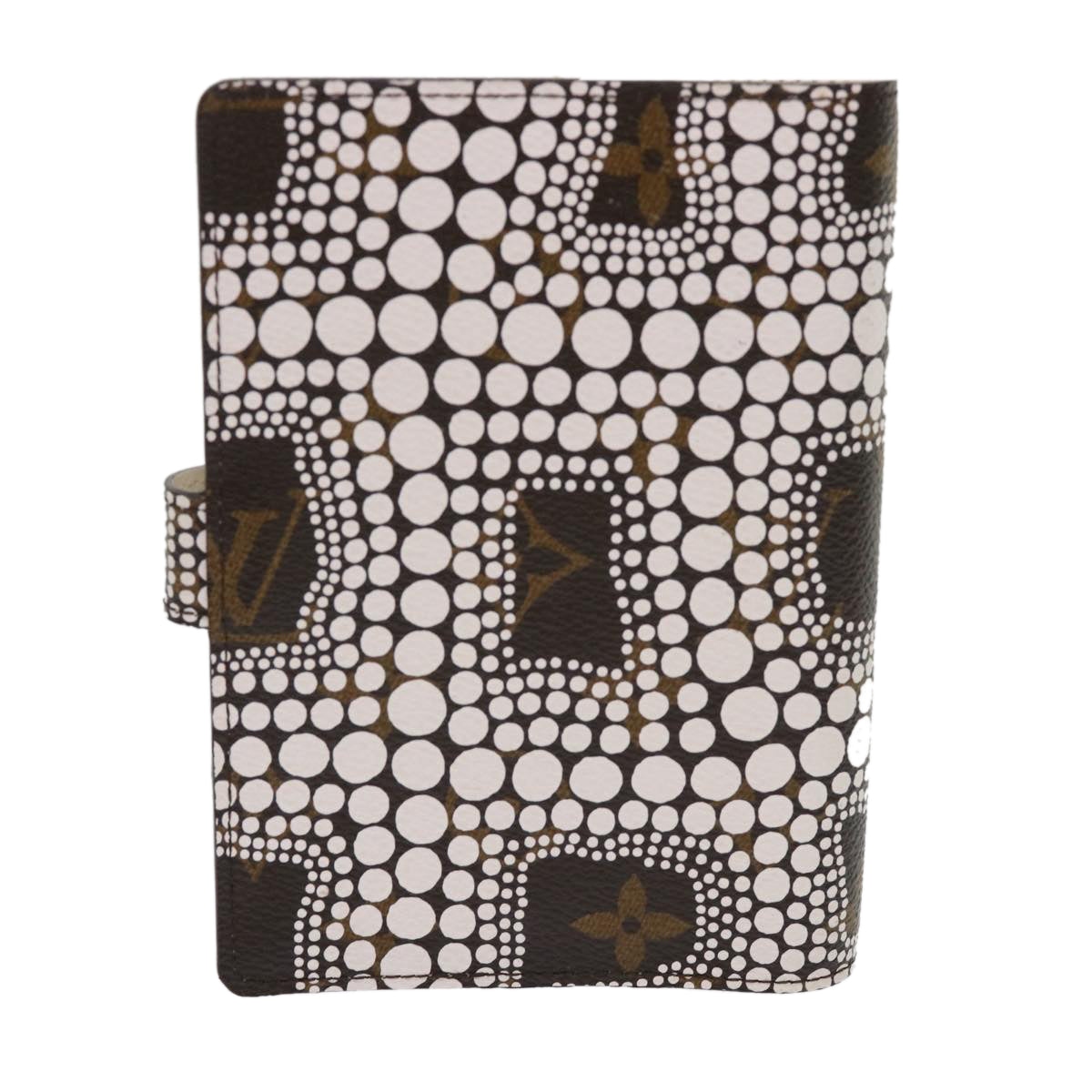 LOUIS VUITTON Yayoi Kusama Agenda PM Day Planner Cover White R21131 Auth 47200A - 0