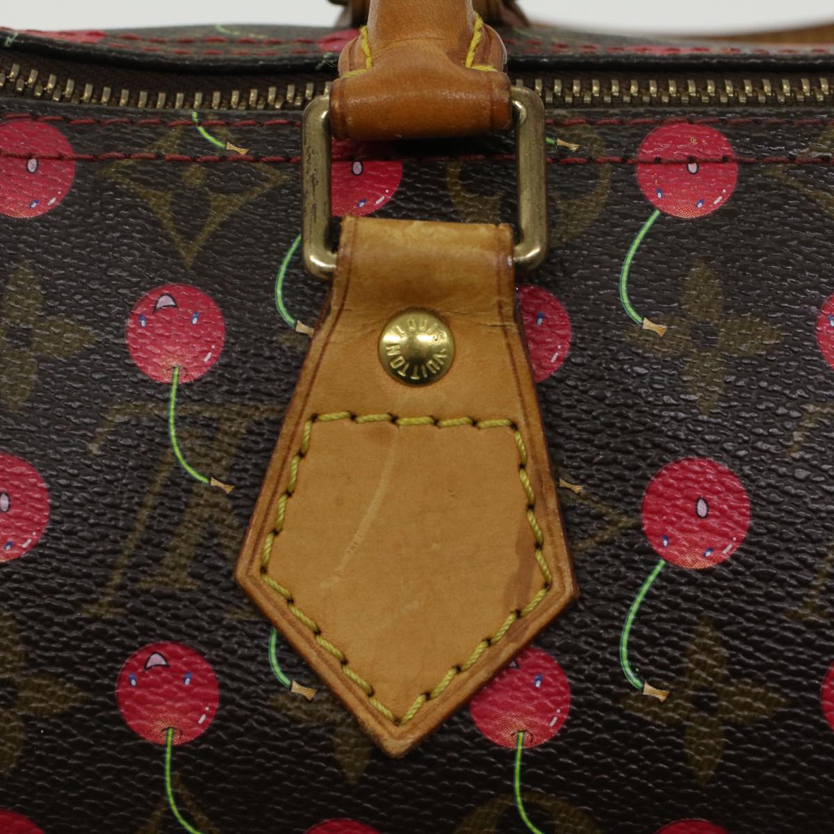 LOUIS VUITTON Monogram Cherry Speedy 25 Hand Bag M95009 LV Auth 47213