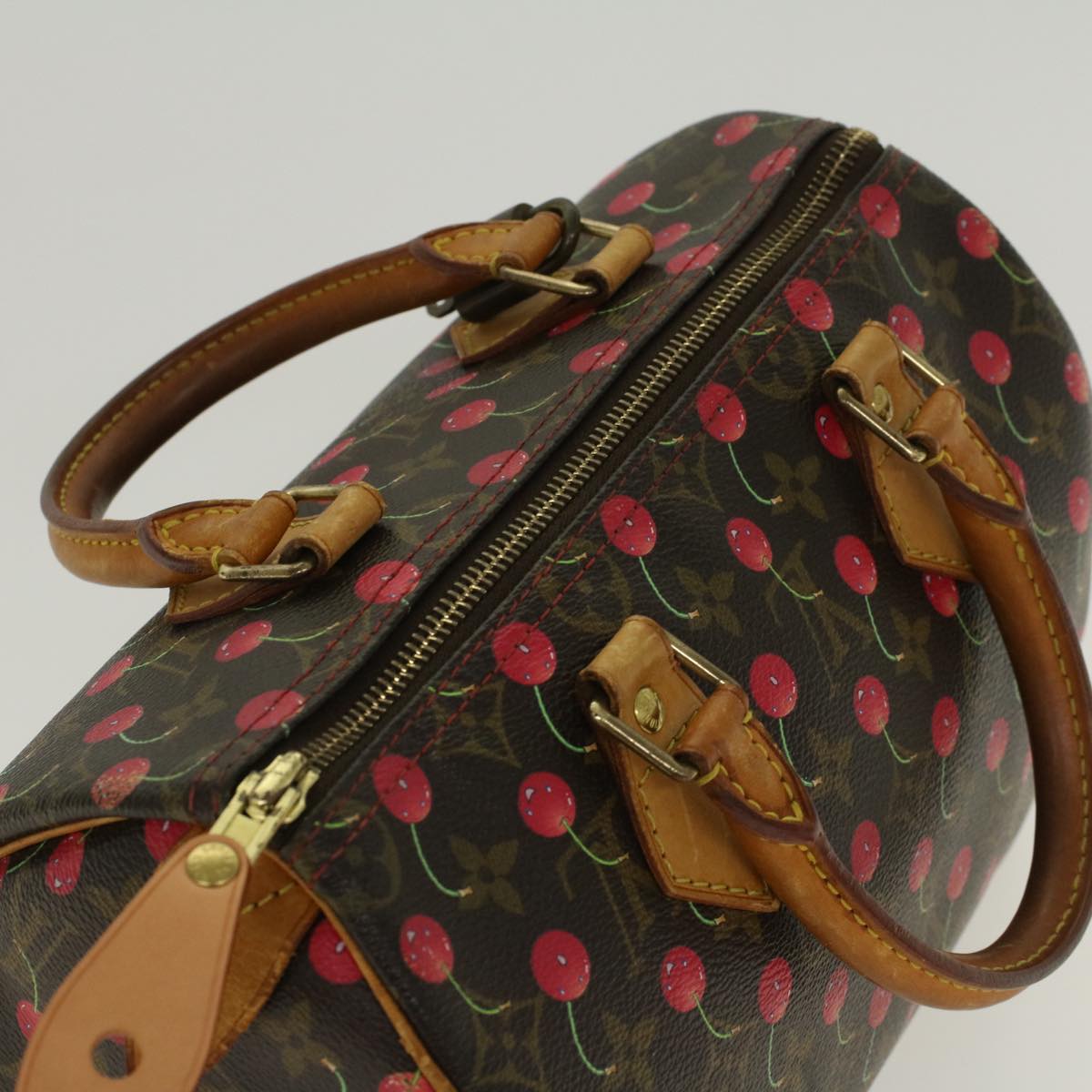 LOUIS VUITTON Monogram Cherry Speedy 25 Hand Bag M95009 LV Auth 47213