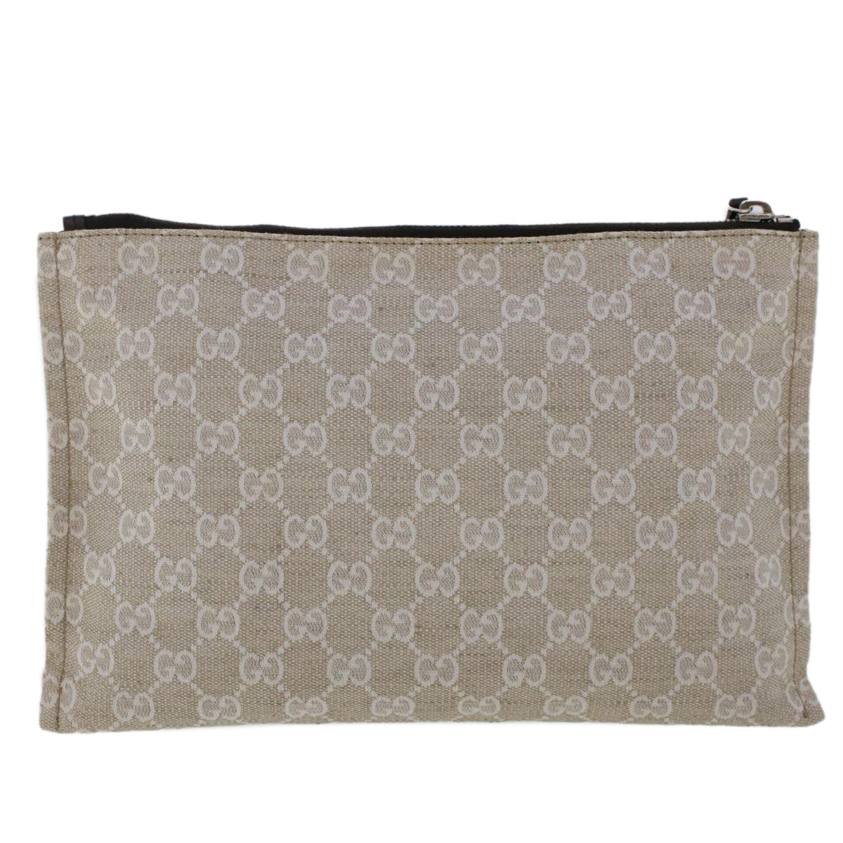 GUCCI GG Canvas Clutch Bag Gray 283400 Auth 47215 - 0