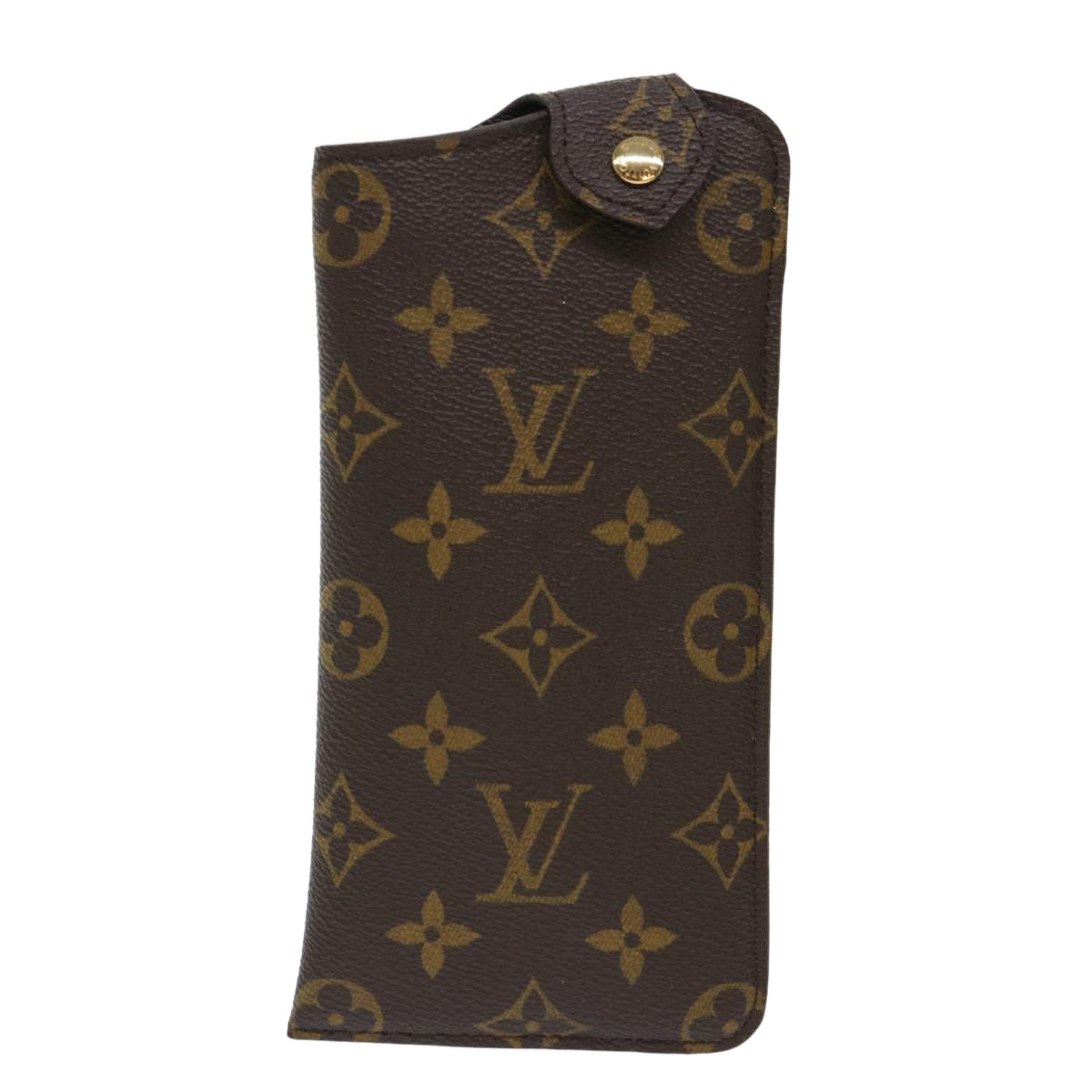 LOUIS VUITTON Monogram Etui Lunette MM Glasses Case M66544 LV Auth 47217