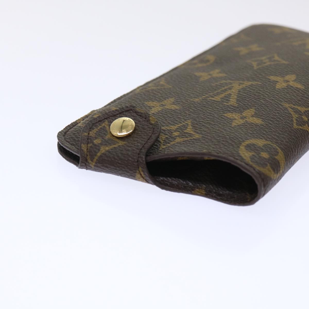 LOUIS VUITTON Monogram Etui Lunette MM Glasses Case M66544 LV Auth 47217