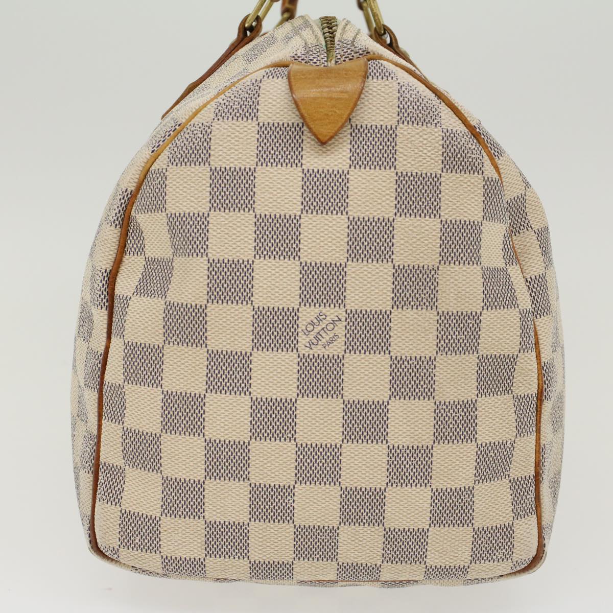 LOUIS VUITTON Damier Azur Speedy 30 Hand Bag N41533 LV Auth 47219