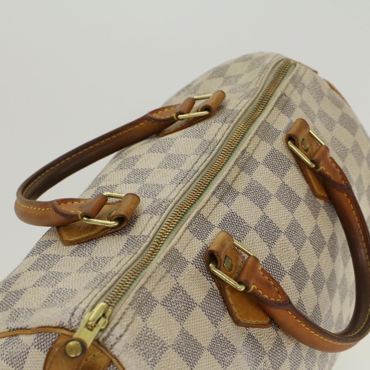 LOUIS VUITTON Damier Azur Speedy 30 Hand Bag N41533 LV Auth 47219