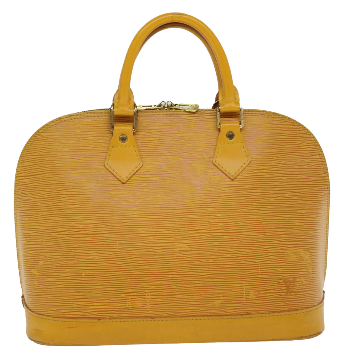 LOUIS VUITTON Epi Alma Hand Bag Tassili Yellow M52149 LV Auth 47267