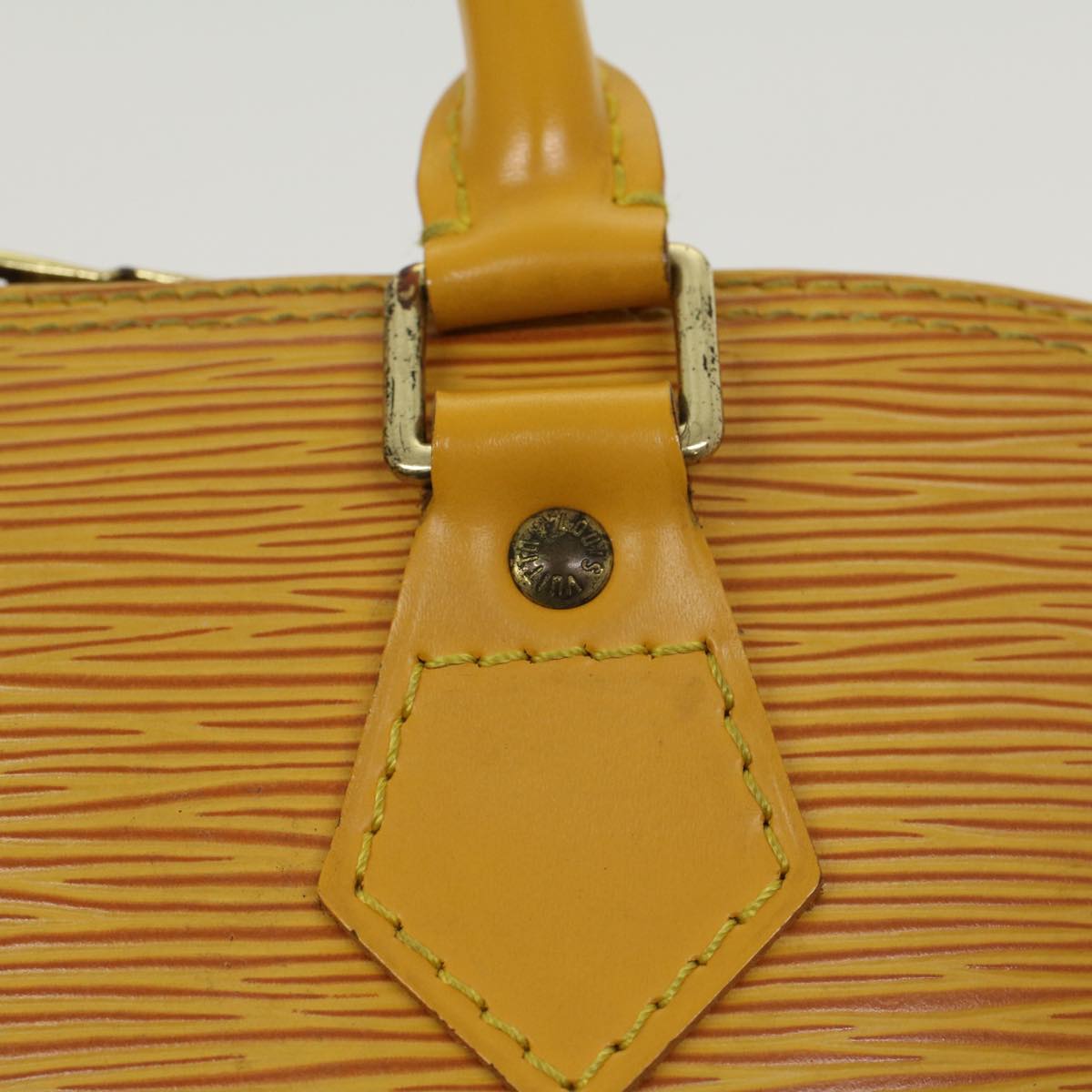 LOUIS VUITTON Epi Alma Hand Bag Tassili Yellow M52149 LV Auth 47267