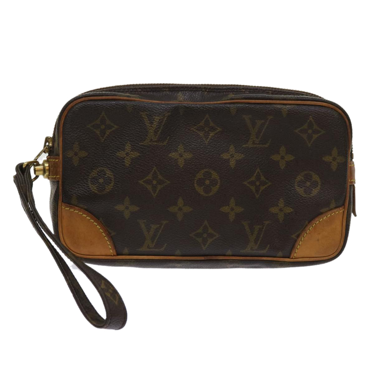 LOUIS VUITTON Monogram Marly Dragonne PM Clutch Bag M51827 LV Auth 47285