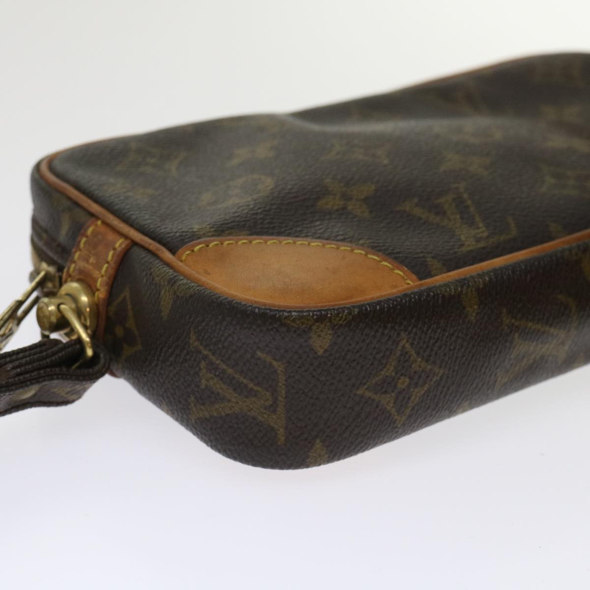 LOUIS VUITTON Monogram Marly Dragonne PM Clutch Bag M51827 LV Auth 47285