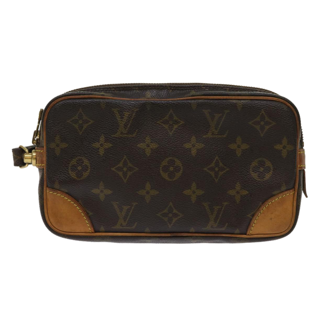 LOUIS VUITTON Monogram Marly Dragonne PM Clutch Bag M51827 LV Auth 47285