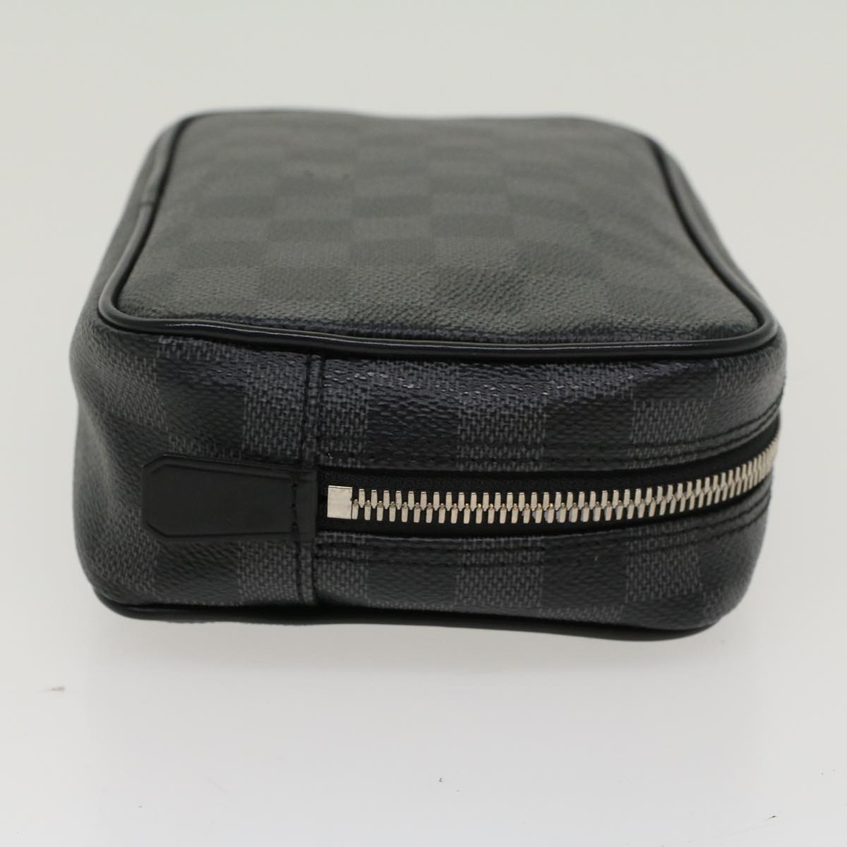 LOUIS VUITTON Damier Graphite Trousse Toilet PM Clutch Bag N47522 LV Auth 47306